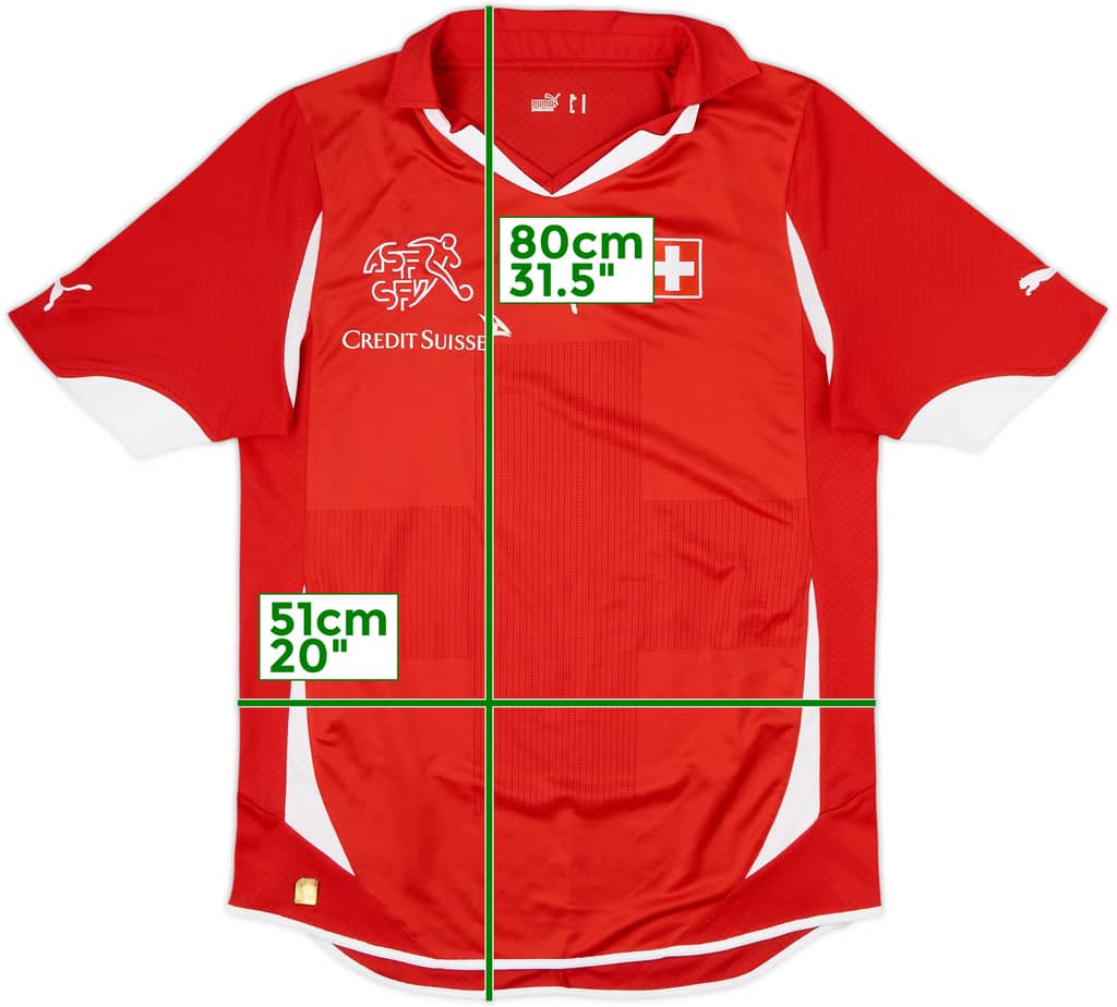 2010-11 Switzerland Home Shirt - 8/10 - (M)