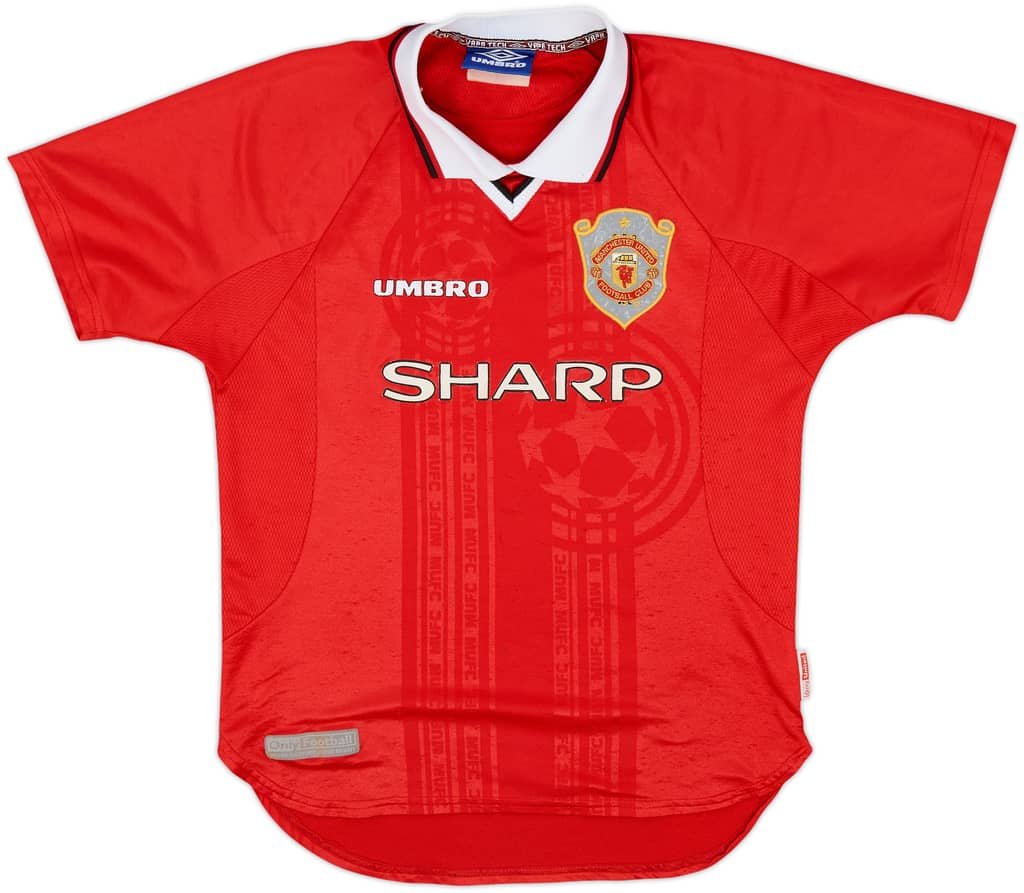 1999-00 Manchester United 'CL Winners' Shirt - 7/10 - (L.Boys)