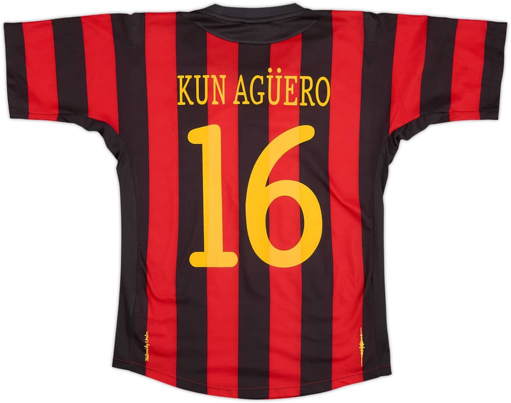 Camiseta de visitante del Manchester City 2011-12 Kun Aguero #16 - 7/10 - (XS)