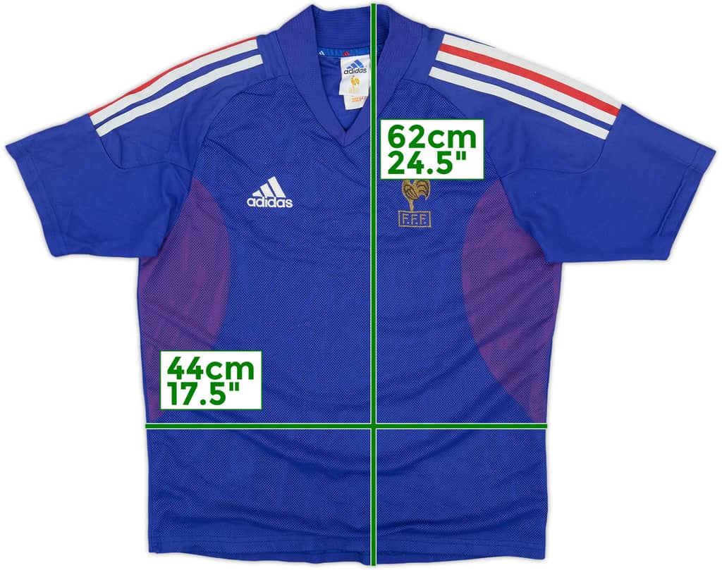 2002-04 France Home Shirt - 8/10 - (M.Boys)