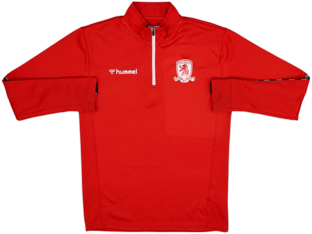 2020-21 Middlesbrough Hummel 1/4 Zip Drill Top - 7/10 - (S)
