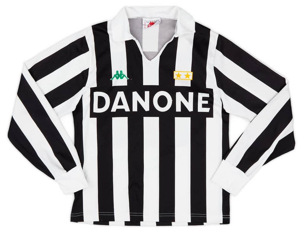 1992-94 Juventus Basic Home L/S Shirt - 7/10 - (XS)
