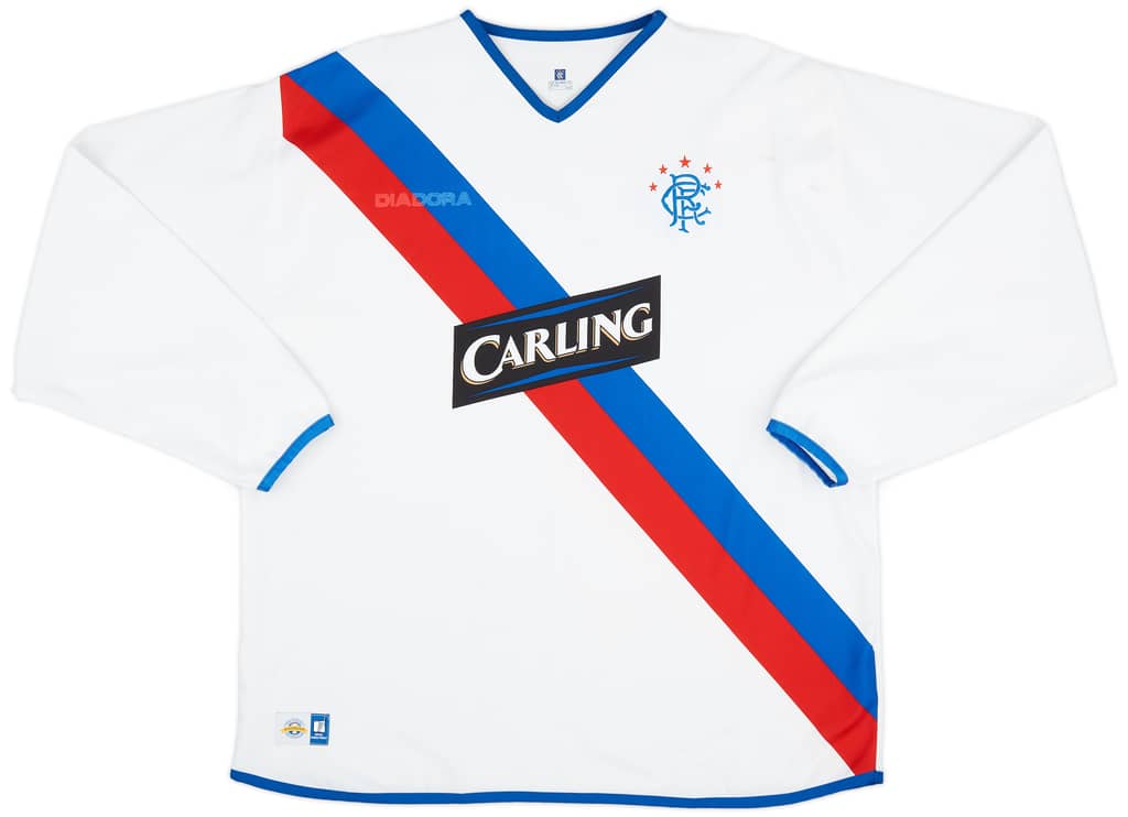 2004-05 Rangers Away L/S Shirt - 4/10 - (XXL)