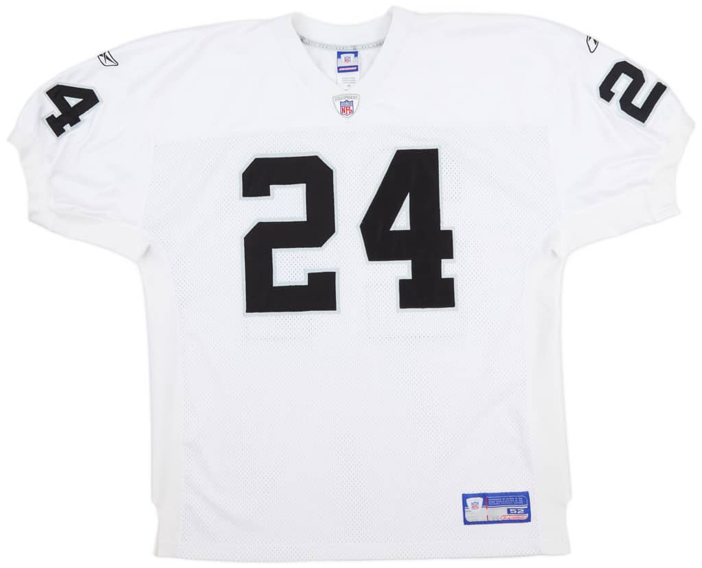 2002-04 Oakland Raiders C. Woodson #24 Reebok Authentic Away Jersey (Very Good) XXL