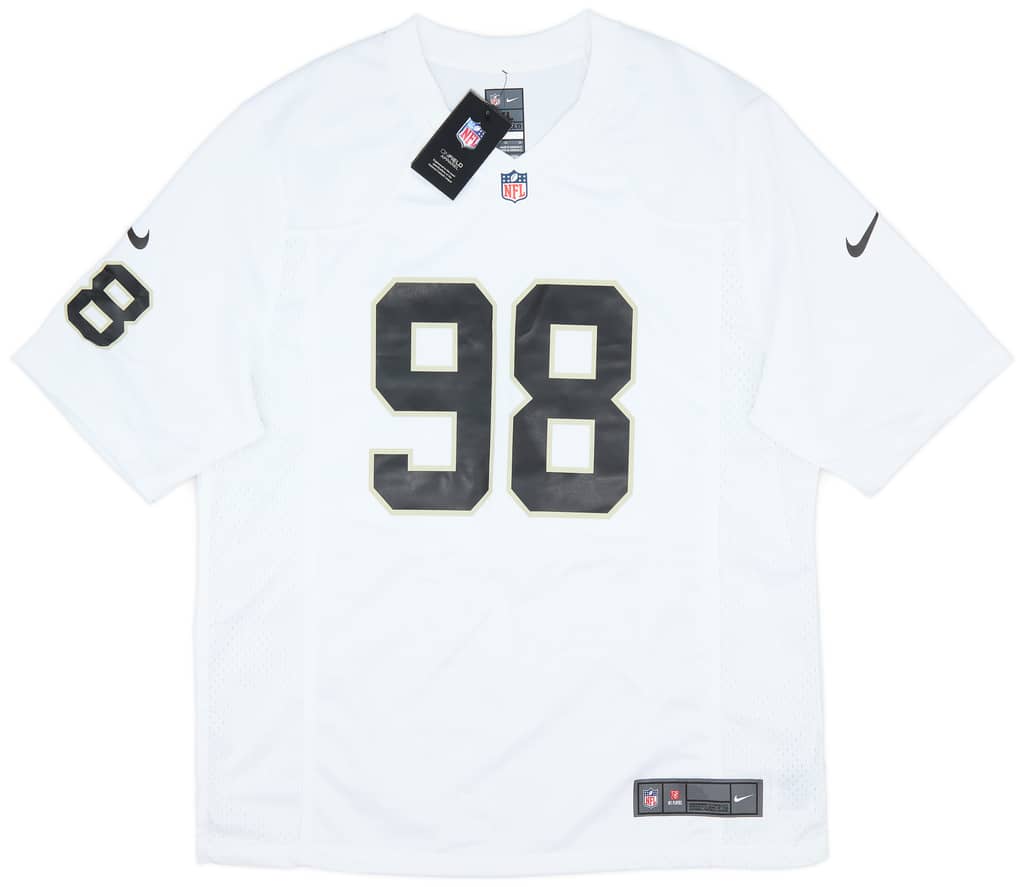 2020-23 Las Vegas Raiders Crosby #98 Nike Game Away Jersey (XL)