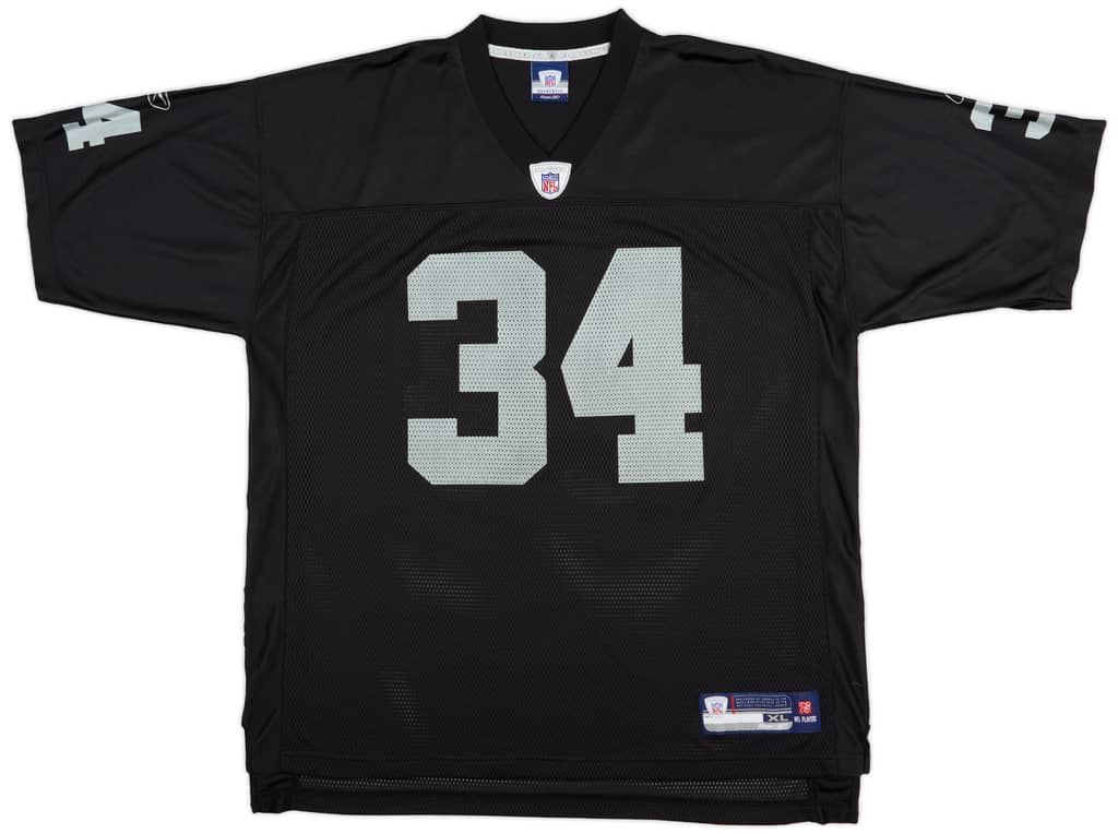2007 Oakland Raiders Jordan #34 Reebok On Field Home Jersey (Excellent) XL
