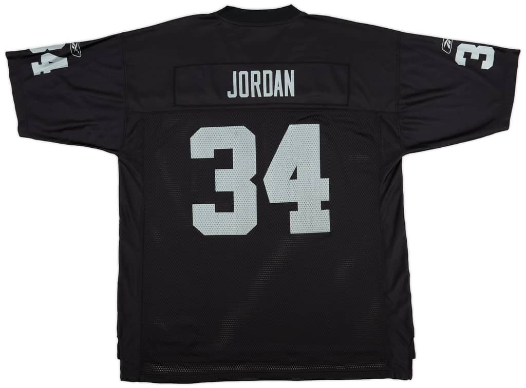 2007 Oakland Raiders Jordan #34 Reebok On Field Home Jersey (Excellent) XL