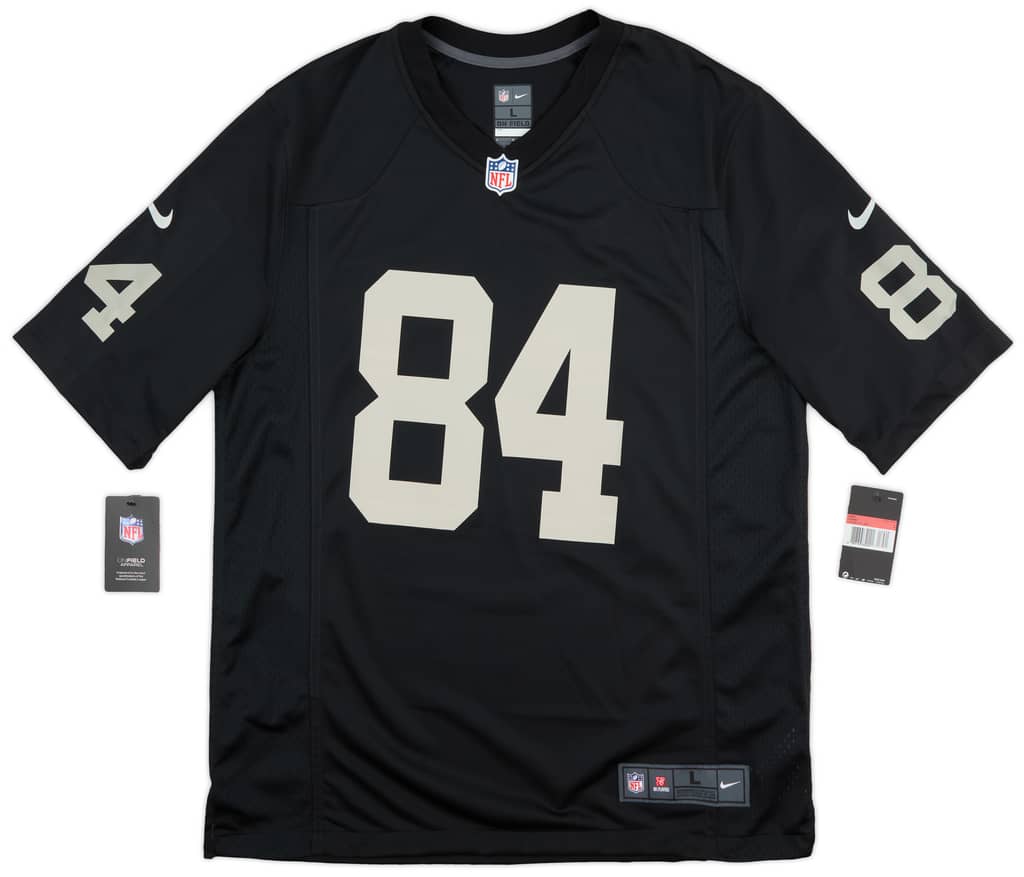 2019 Oakland Raiders Brown #84 Nike Game Home Jersey (L)