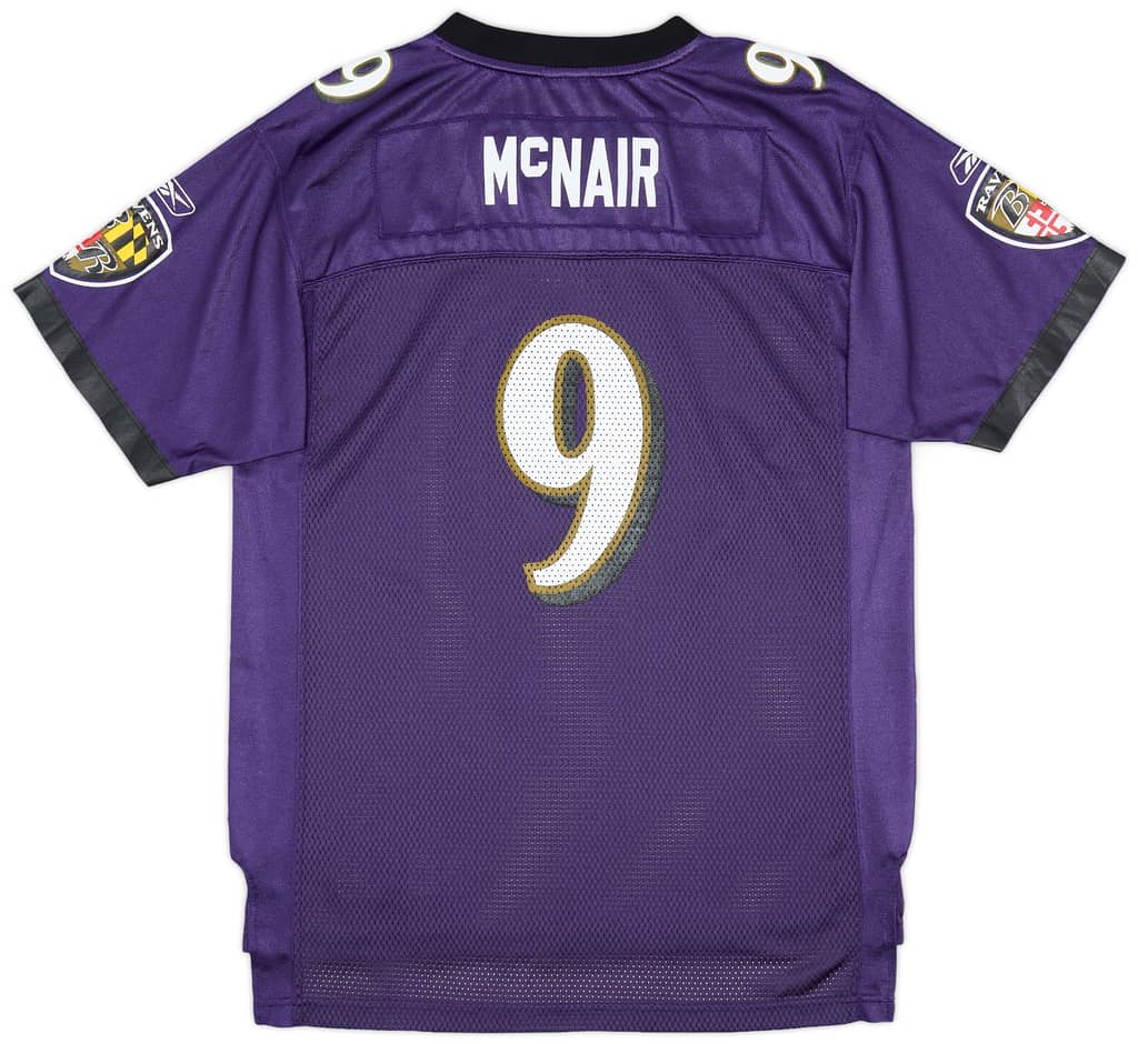 2006 Baltimore Ravens McNair #9 Reebok On Field Home Jersey (Excellent) XL.Kids