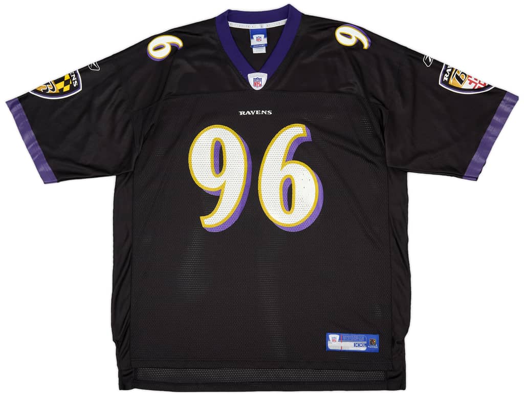 2005-06 Baltimore Ravens Thomas #96 Reebok On Field Alternate Jersey (Very Good) XXL