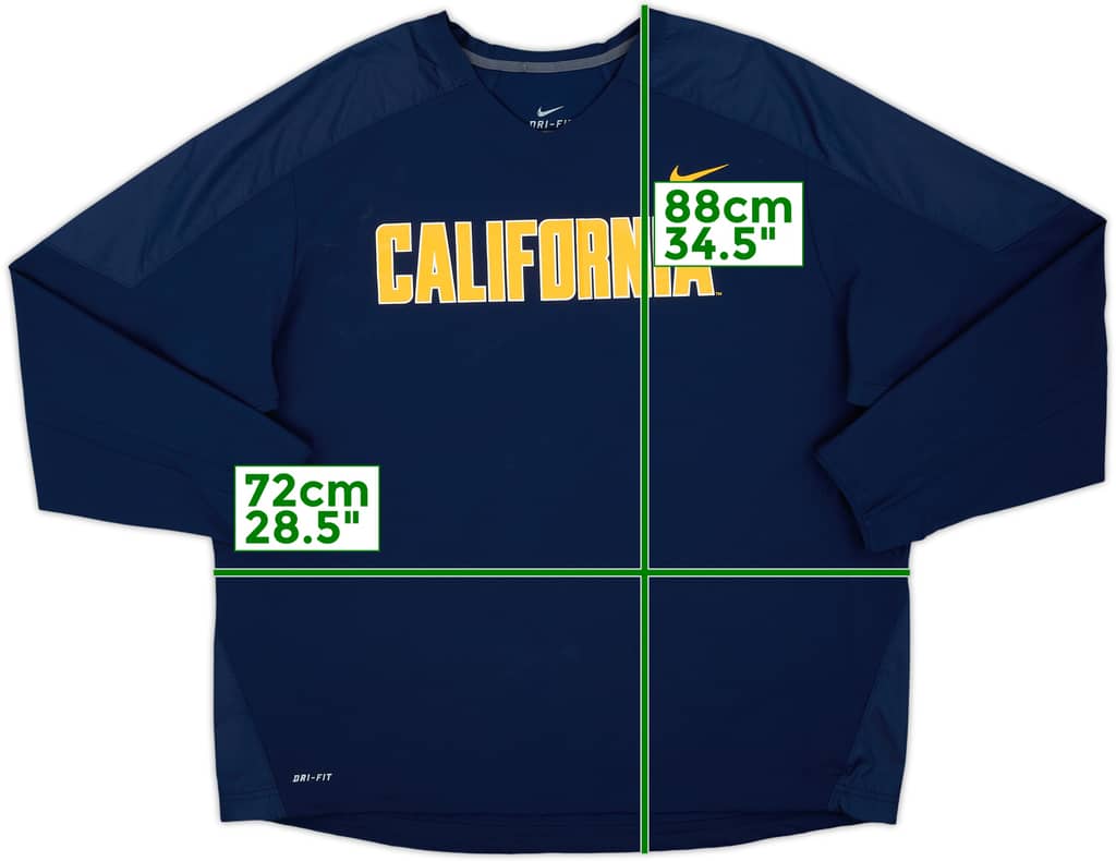 2013 California Golden Bears Nike Pullover Training Jacket - 8/10 - (3XL)