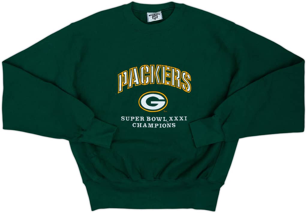 1997 Green Bay Packers Super Bowl XXXI Champions Lee Sport Sweat Top - 9/10 - (L)