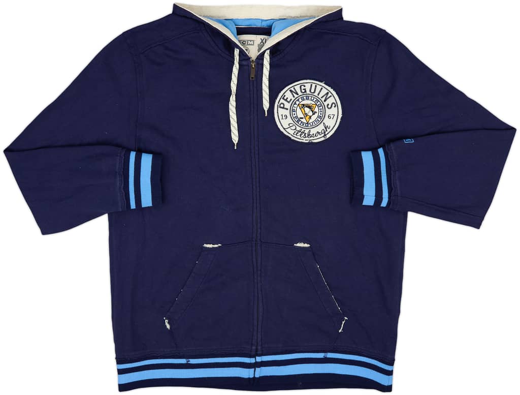 2012-13 Pittsburgh Penguins CCM Hooded Sweat Top - 8/10 - (XL)