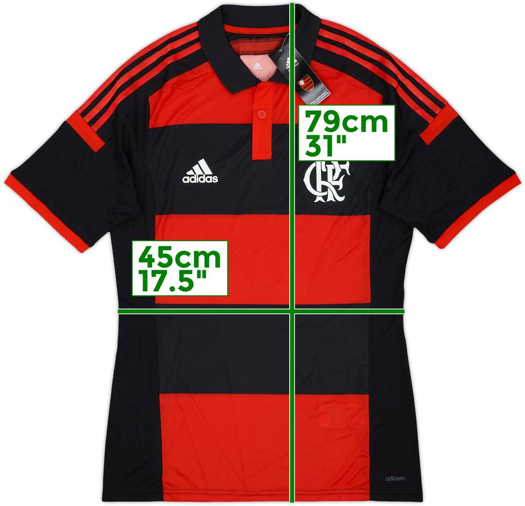 2014 Flamengo Authentic Home Shirt (M)
