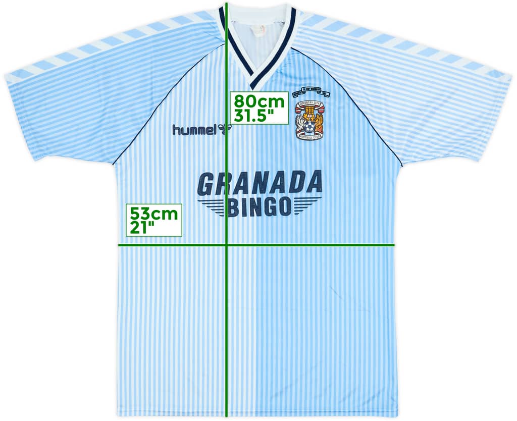 1987-89 Coventry 'FA Cup Winners' Home Shirt - 9/10 - (XL)
