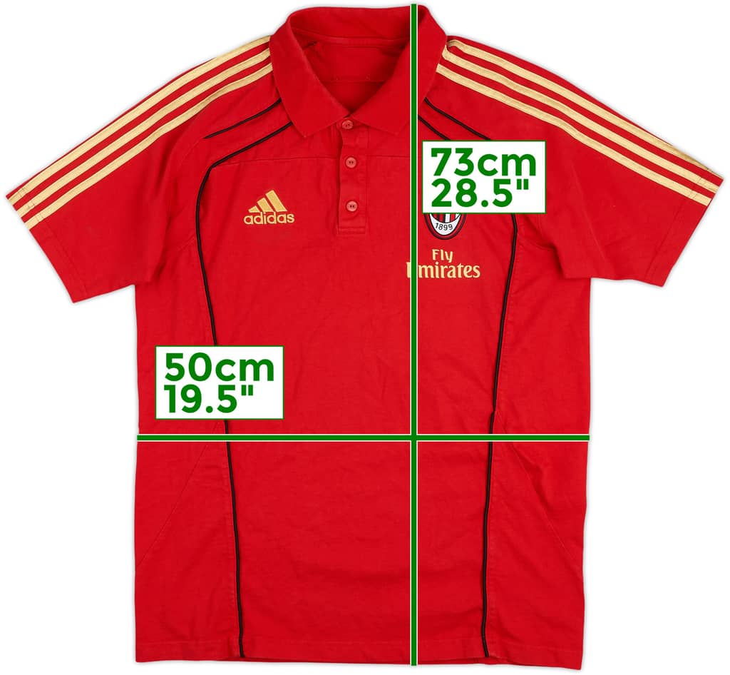2010-11 AC Milan adidas Polo Shirt - 7/10 - (M)