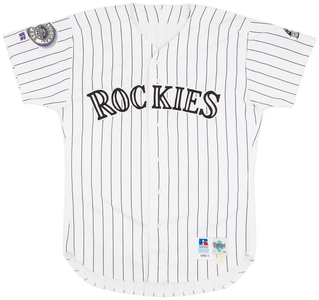 1993 Colorado Rockies Hayes #13 Team Issued Russell Athletic Home Jersey (Excellent) XL