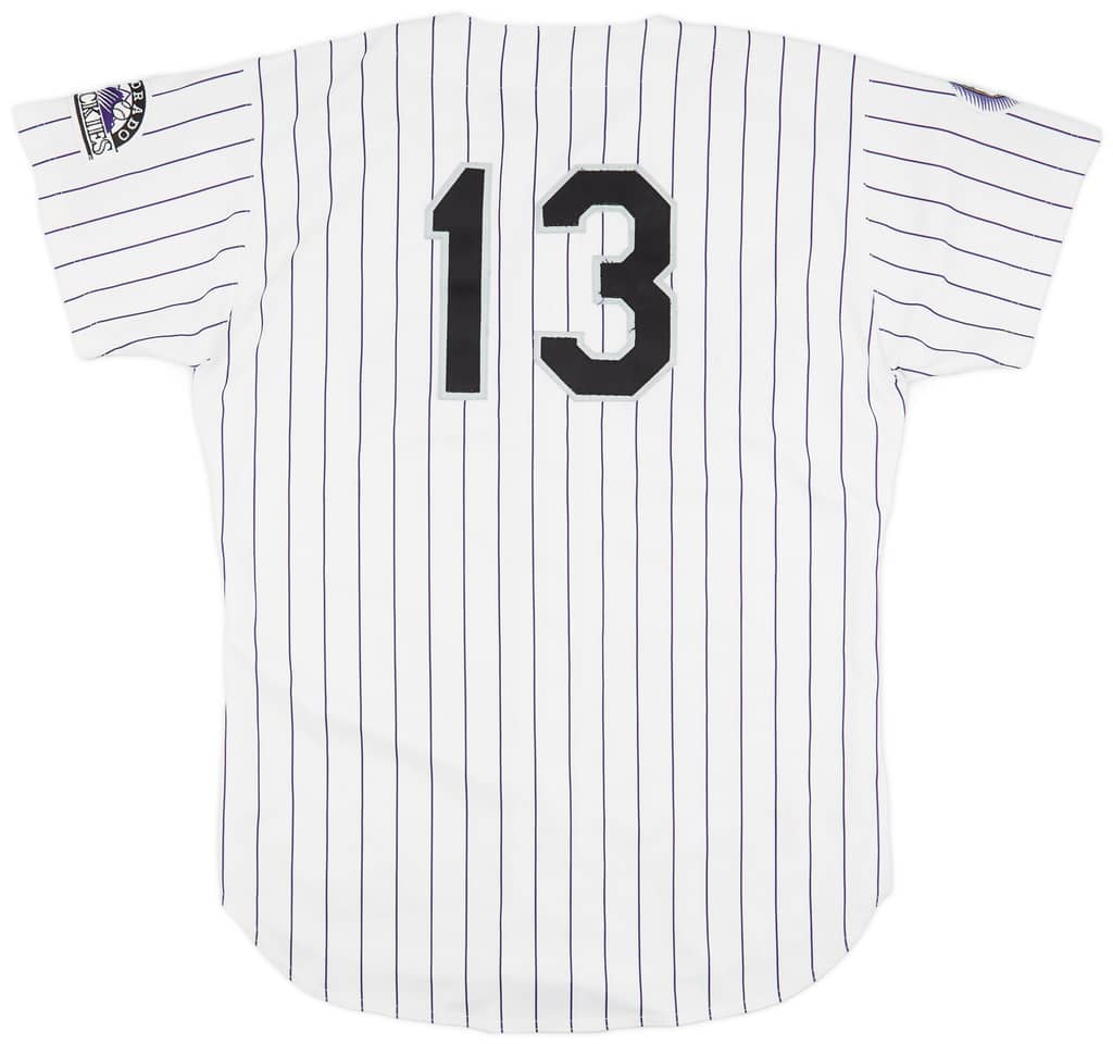1993 Colorado Rockies Hayes #13 Team Issued Russell Athletic Home Jersey (Excellent) XL