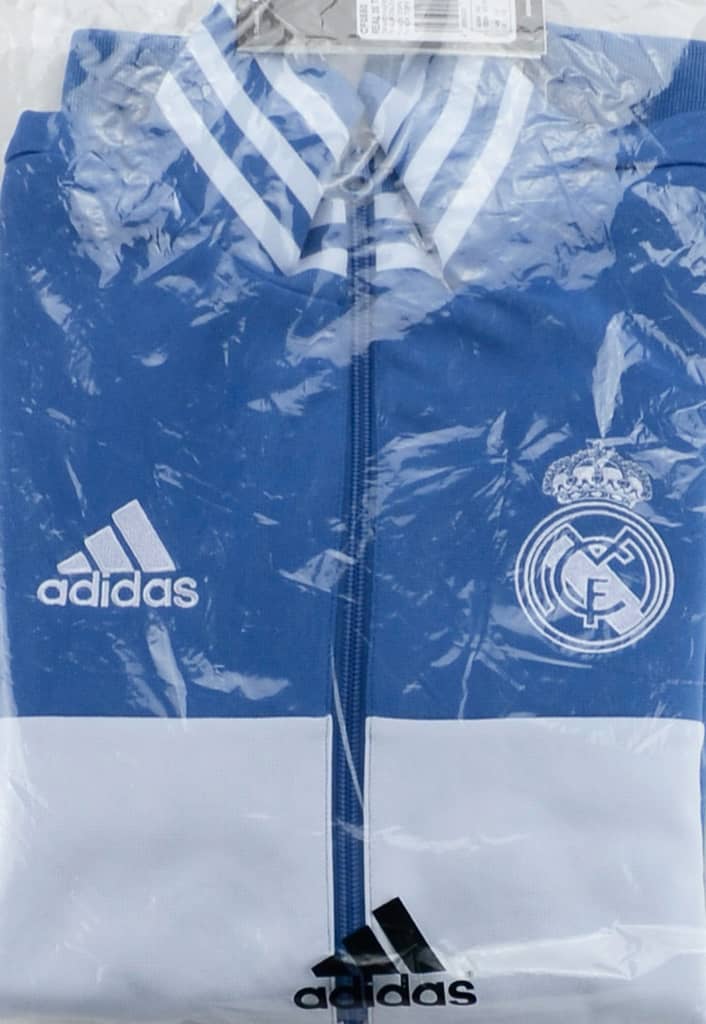 2017-18 Real Madrid adidas 3 Stripes Track Top - NEW
