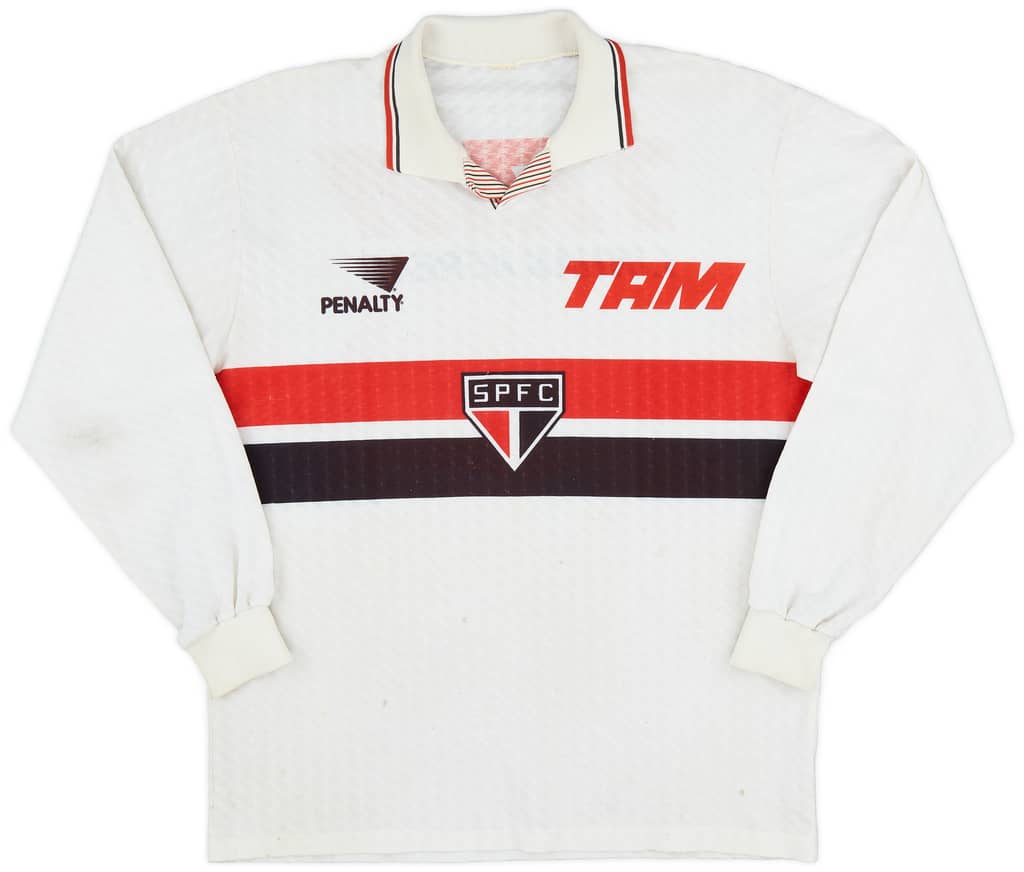 1993 Sao Paulo Home L/S Shirt - 7/10 - (L)