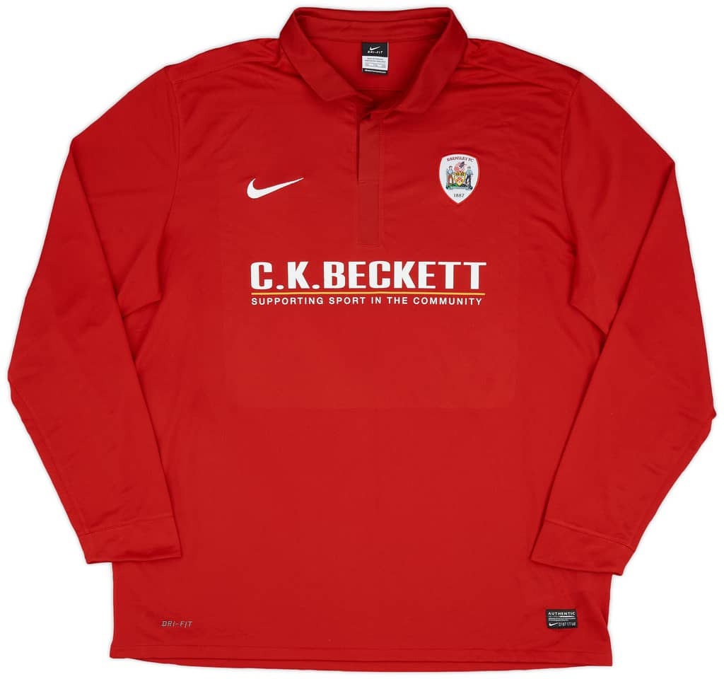 2011-12 Barnsley Home L/S Shirt - 6/10 - (XXL)
