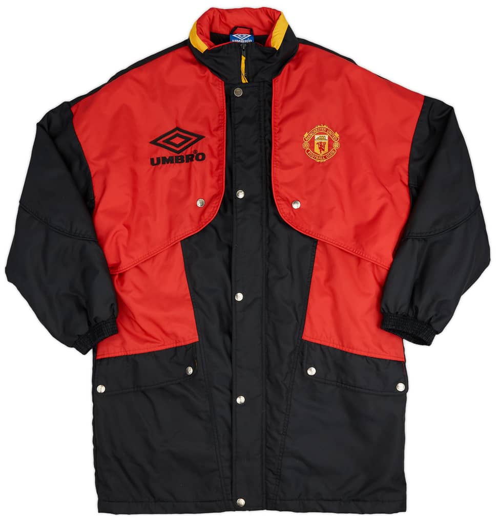 1994-95 Manchester United Umbro Padded Bench Coat - 9/10 - (M)