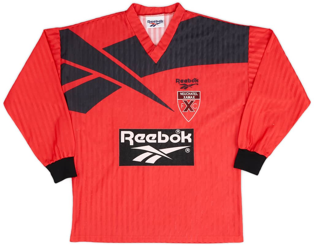 1993-94 Neuchatel Xamax Home L/S Shirt - 9/10 - (S)