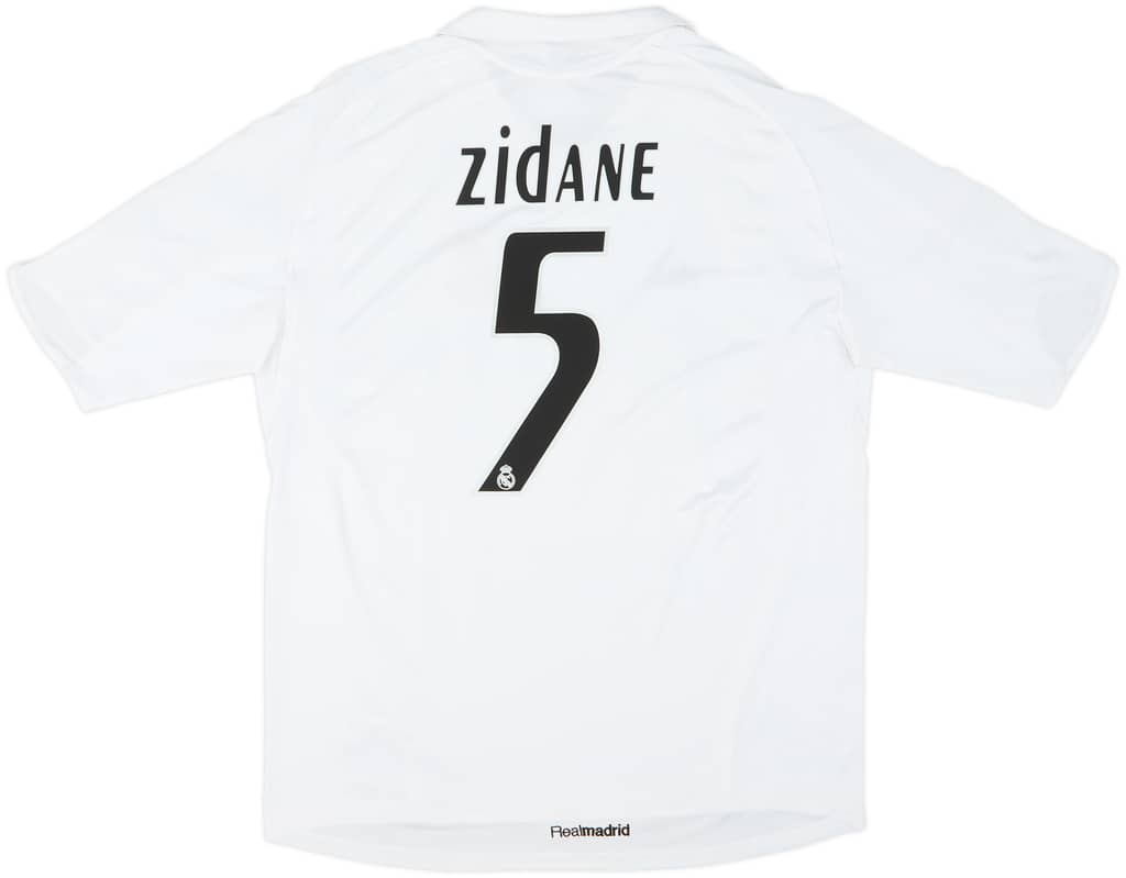 2005-06 Real Madrid Home Shirt Zidane #5 - 6/10 - (S)