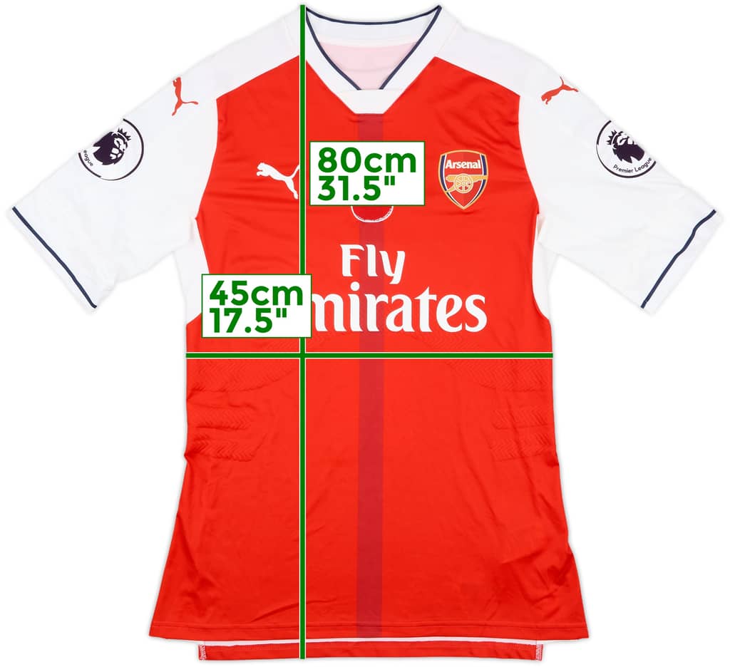 2016-17 Arsenal Player Issue Home Shirt - 8/10 - (XL)