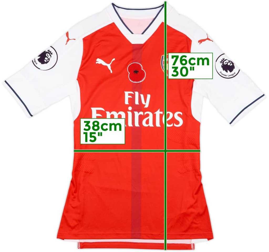 2016-17 Arsenal Player Issue Home Shirt - 8/10 - (M)