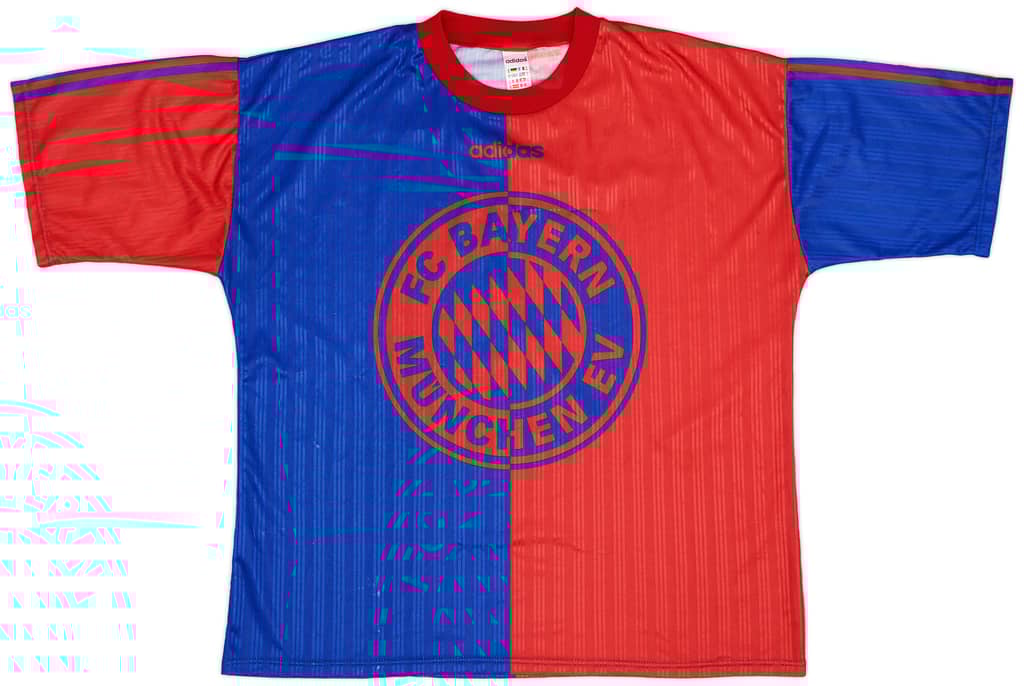 1995-96 Bayern Munich adidas Training Tee - 5/10 - (L)