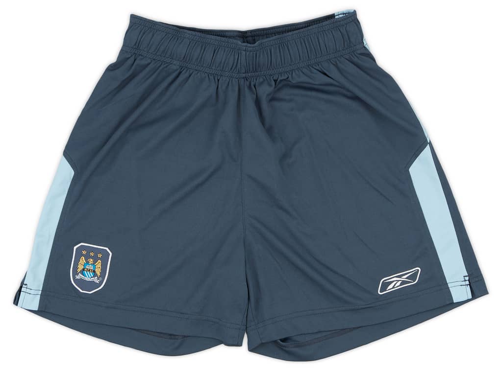 2005-06 Manchester City Reebok Training Shorts - Very Good 6/10 - (XS)