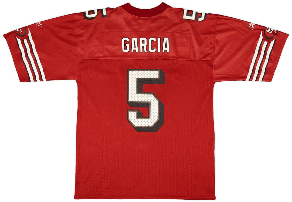 2001 San Francisco 49ers Garcia #5 Reebok Home Jersey (Very Good) L