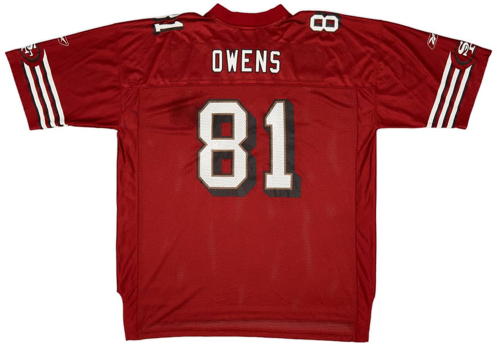 2002-03 San Francisco 49ers Owens #81 Reebok On Field Home Jersey (Very Good) XXL