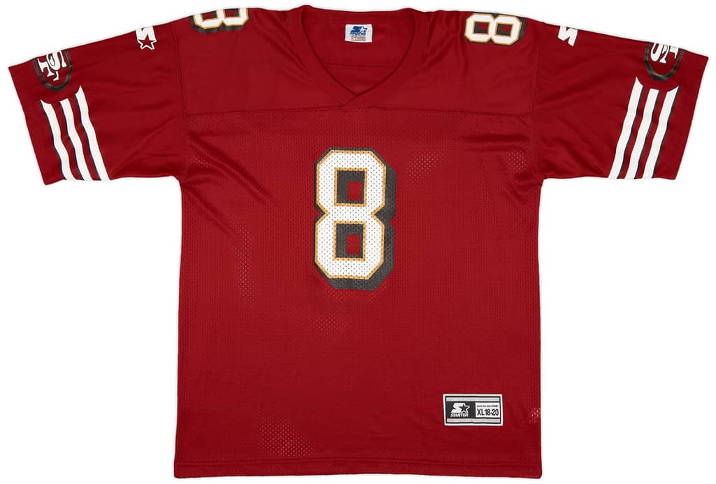 1996-98 San Francisco 49ers Young #8 Starter Home Jersey (Excellent) XL.Kids