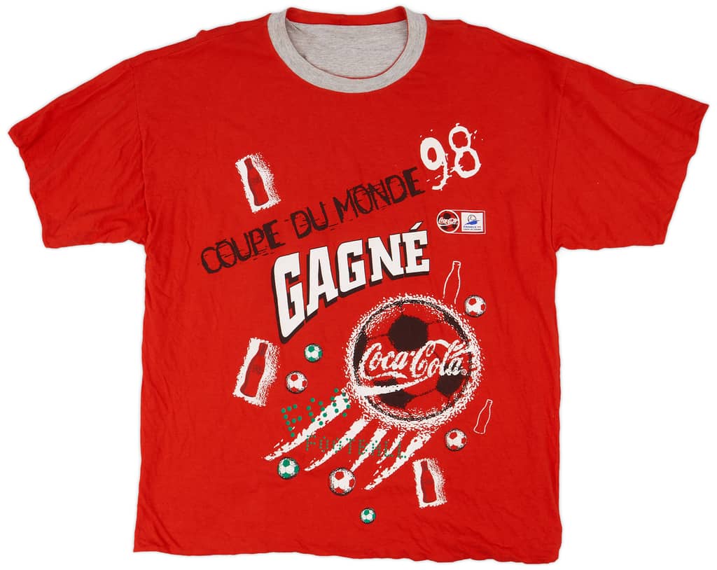 1998 France World Cup Reversible Graphic Tee - 9/10 - (XL)