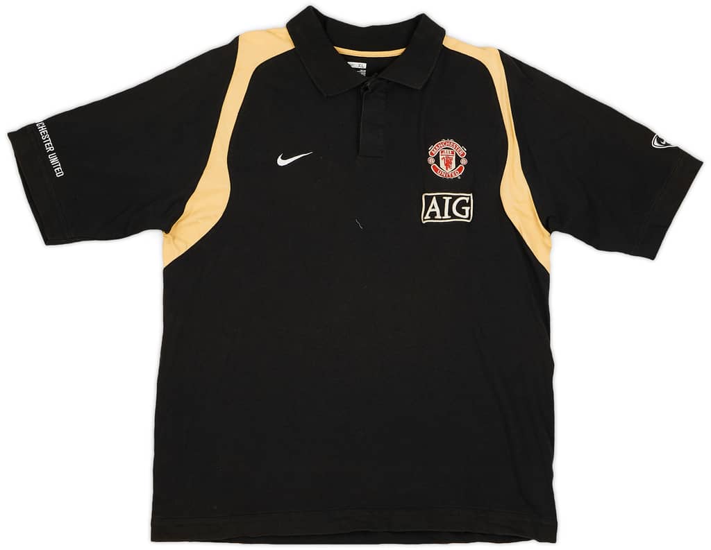 2008-09 Manchester United Nike Polo Shirt - 7/10 - (XL)