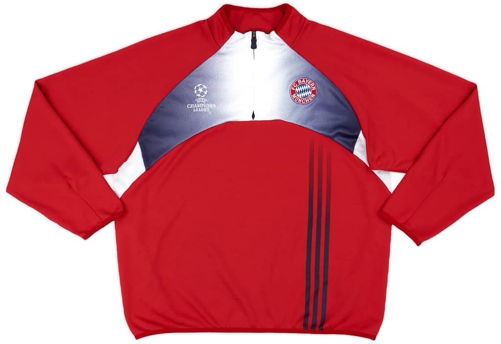 2003-04 Bayern Munich adidas CL 1/4 Zip Drill Top - 9/10 - (M/L)