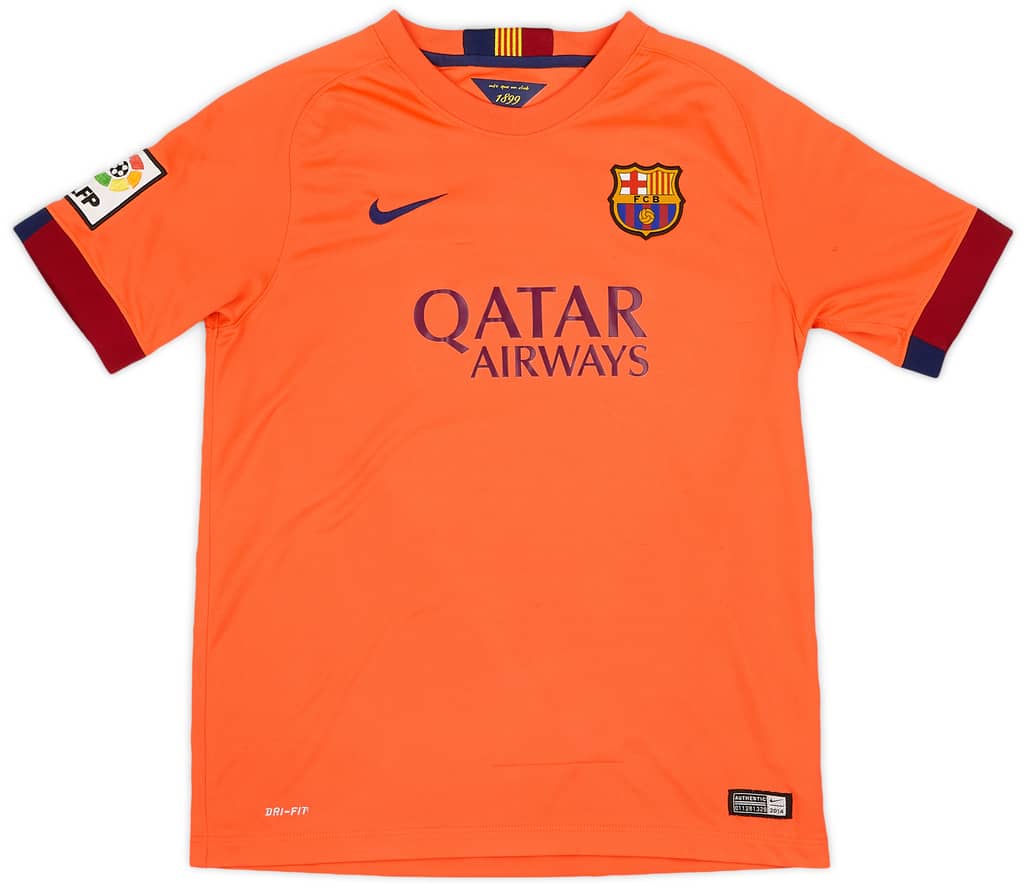 2014-15 Barcelona Away Shirt - 7/10 - (XL.Boys)