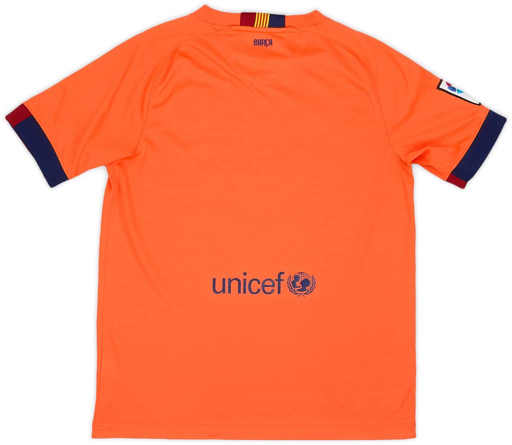 2014-15 Barcelona Away Shirt - 7/10 - (XL.Boys)