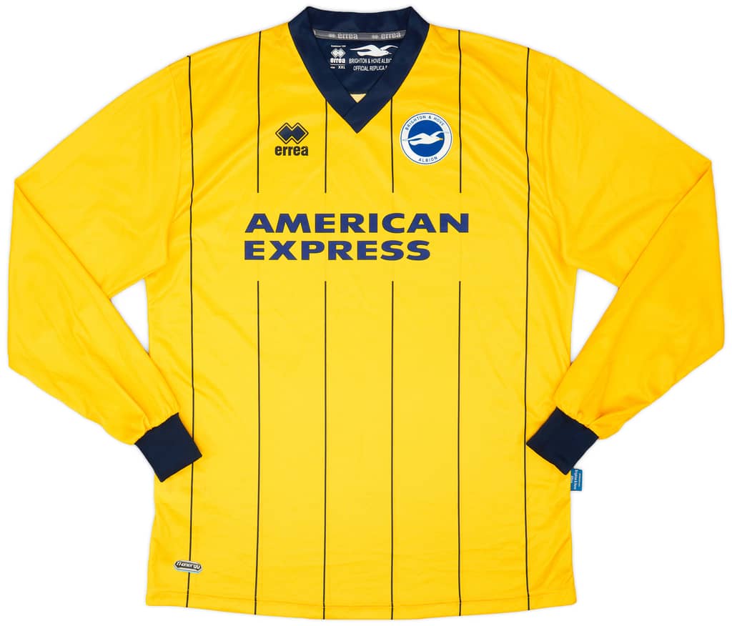 2013-14 Brighton Away L/S Shirt - 8/10 - (XXL)