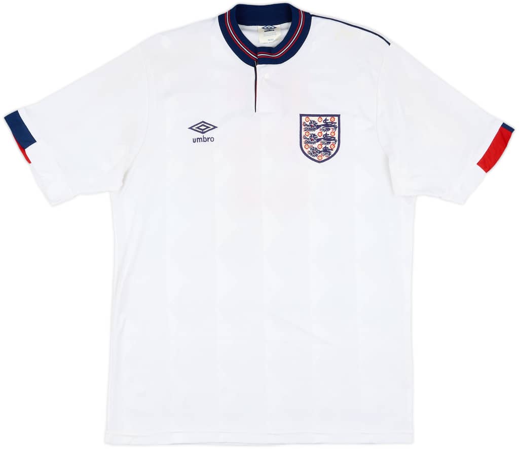 1988 England Match Worn Home Shirt #5 (Adams)