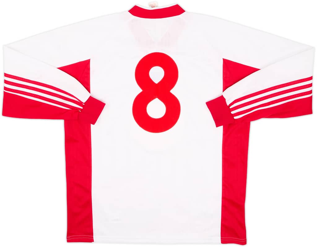 Camiseta de local versión de partido de England Schoolboys 1998-00 L/S #8