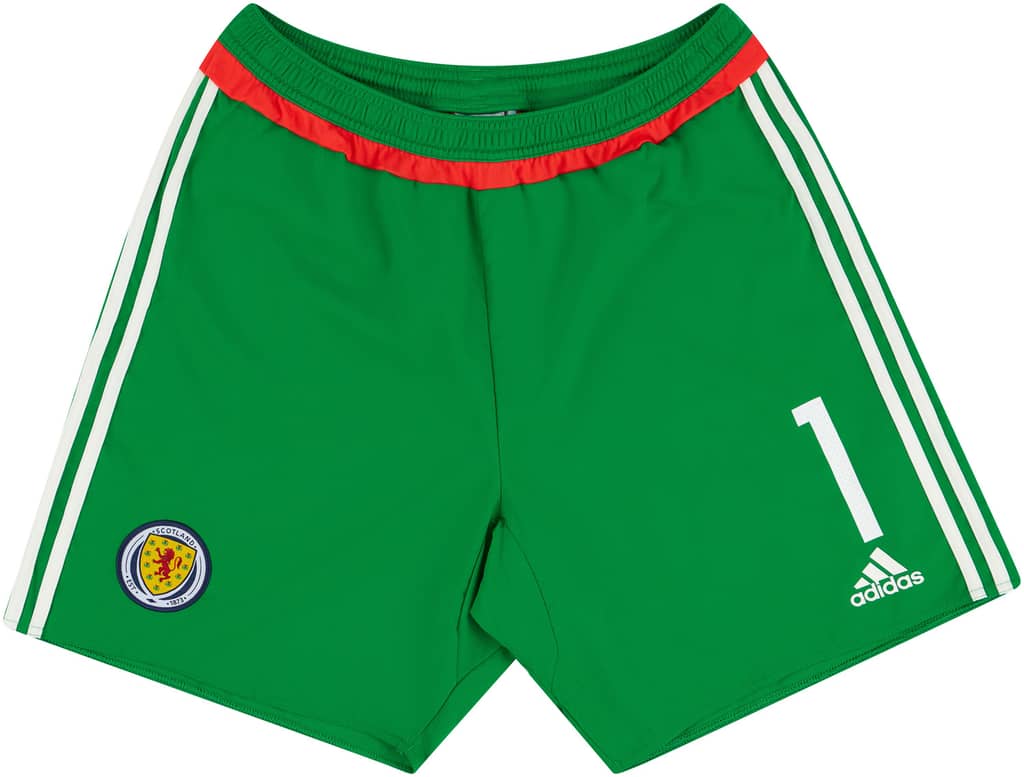 2016-17 Scotland Player Issue GK Home Shorts #1 (Excellent)