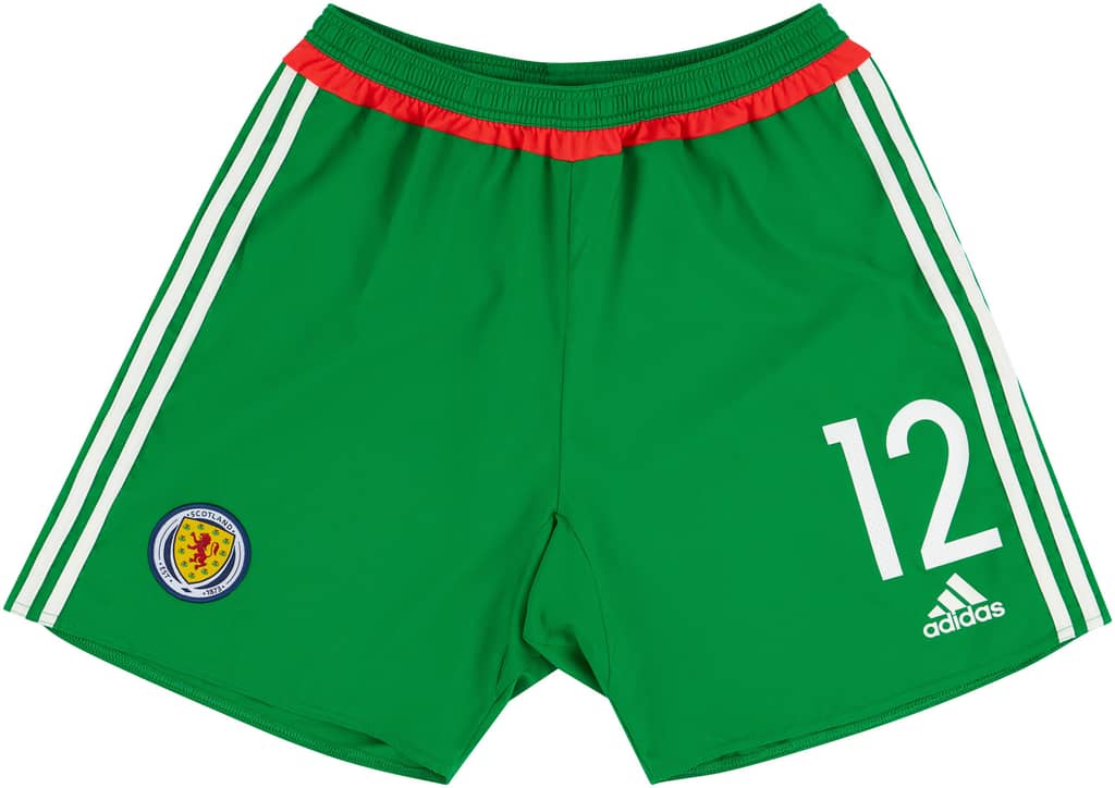 2016-17 Scotland Player Issue GK Home Shorts #12 (Excellent)
