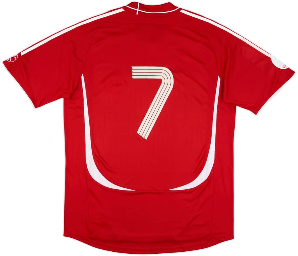 2006 Denmark Match Worn Signed Home Shirt #7 (Jensen) v Northern Ireland