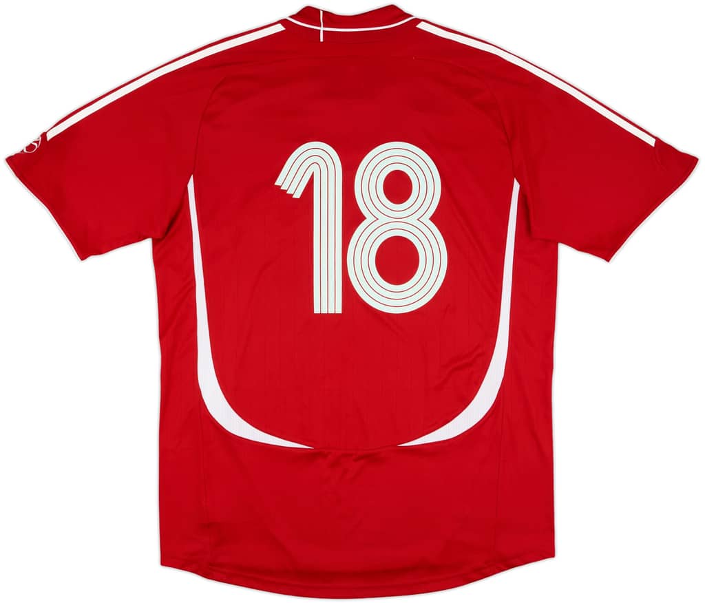 2006-08 Denmark Match Issue Home Shirt #18