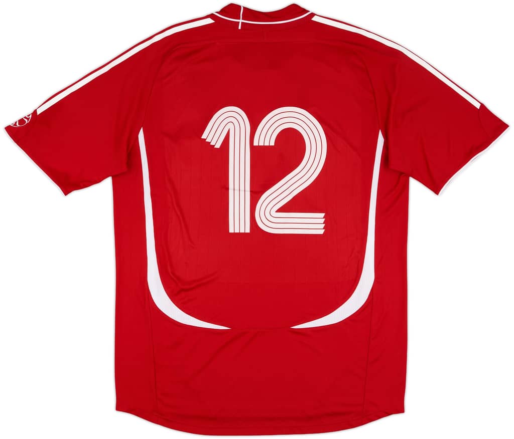 2007 Denmark Match Worn Home Shirt #12