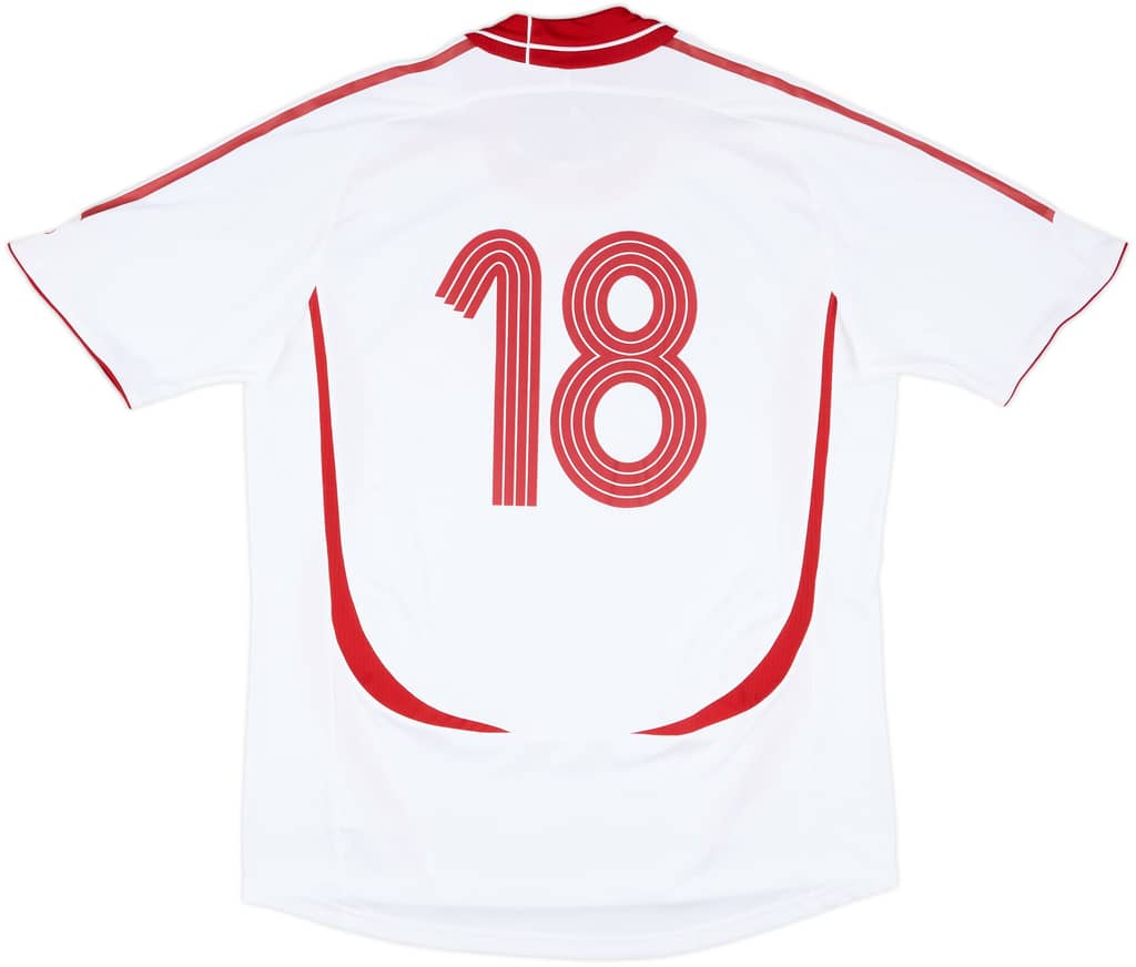 2008-10 Denmark Match Issue Home Shirt #18