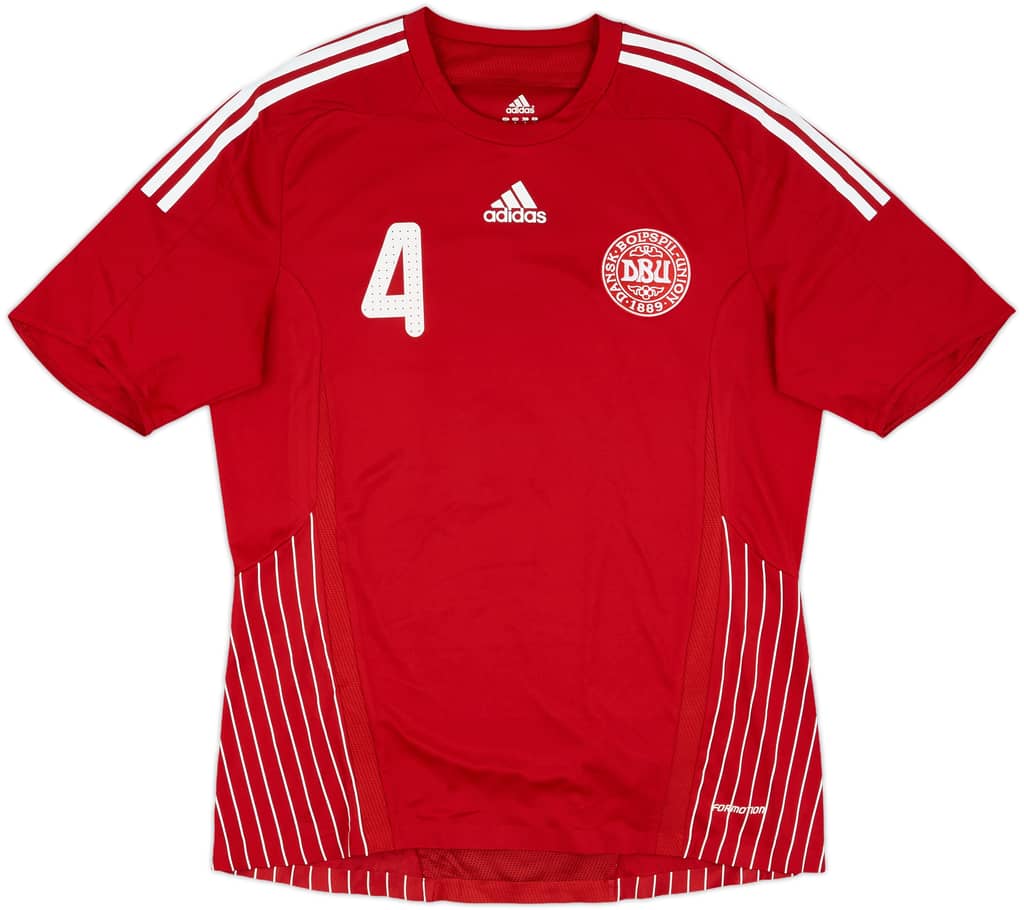 2008-10 Denmark Match Issue Home Shirt #4